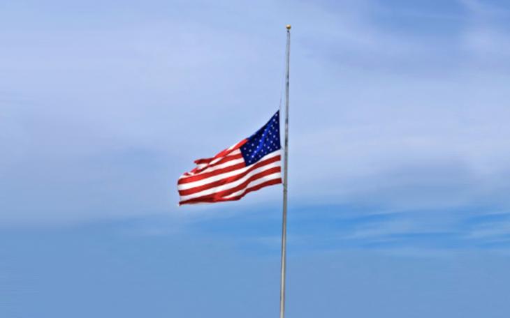 US Flag Half Mast