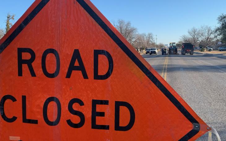 Road Crews Working at Beauregard and Campus