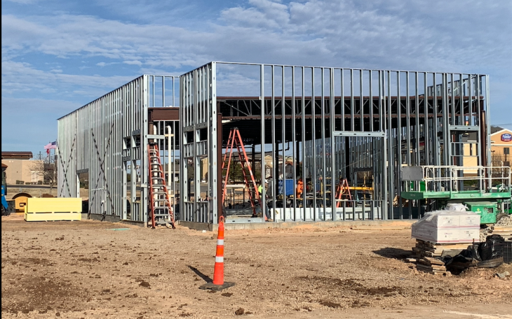 Construction of Texas Burger