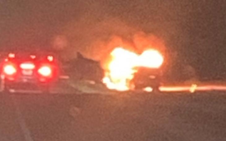 Fiery Crash on US 277