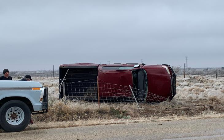 Toyota Pickup Crash on Runion Rd.  (LIVE! Photo/Matt Trammell)