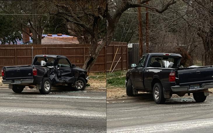 Pickup Truck Wrecked Near Ave N.