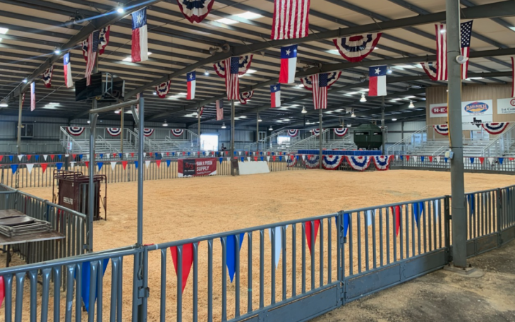 Show Ring Set Up for the 2021 San Angelo Livestock Show