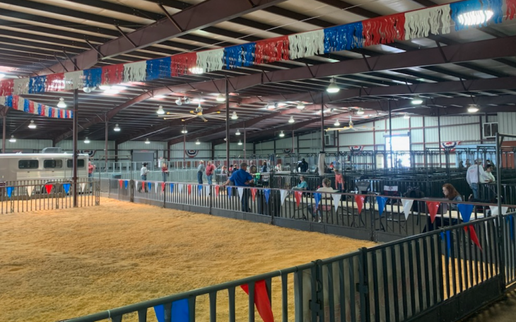 Show Ring Set Up for the 2021 San Angelo Livestock Show