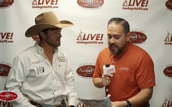 Bareback rider Caleb Bennett