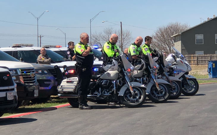 Law Enforcement Showing Respect