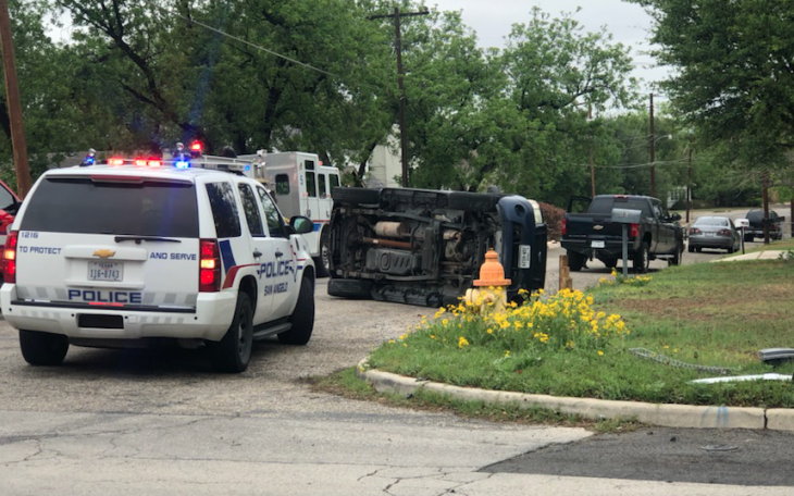 Rollover Crash at S. Tyler and E. Ave. J