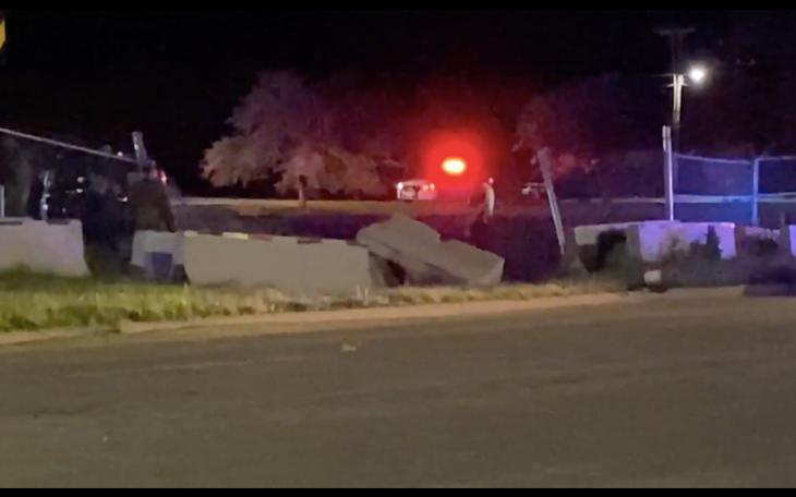 Drunk Driver Runs Into Security Fence at Dyess Air Force Base | Courtesy KTXS