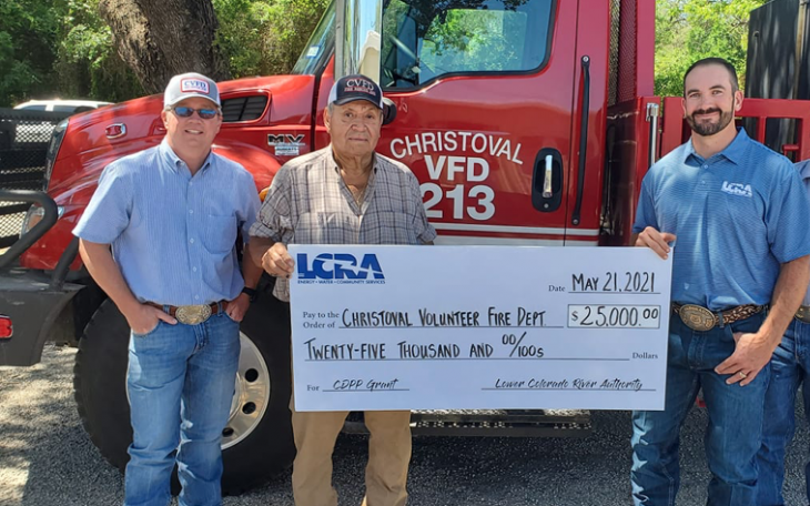$25K Donated to the Christoval Fire Department