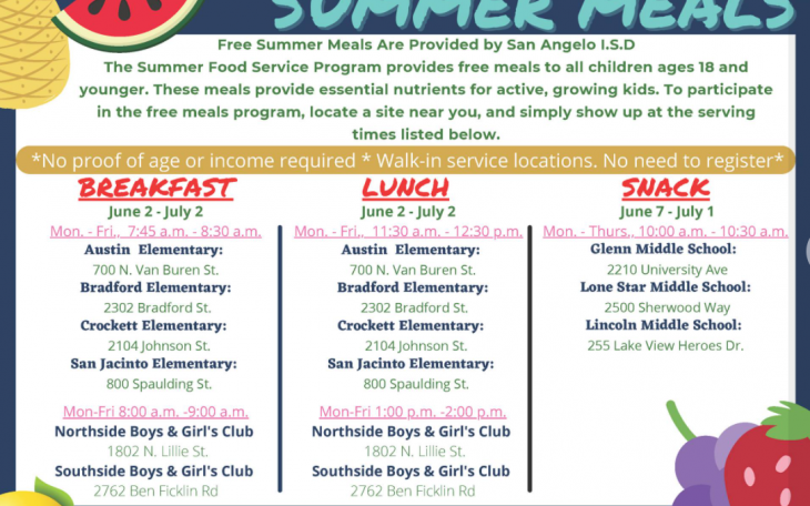 SAISD Summer Meals