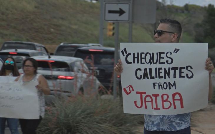 La Jail Employee Protest | Courtesy of CBS7