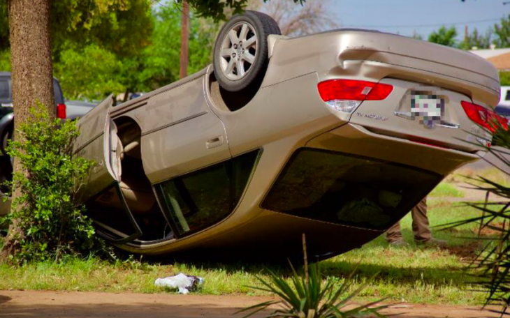 Rollover Crash | Courtesy of CBS7