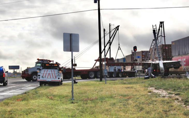 Train vs Semi | Courtesy of CBS7