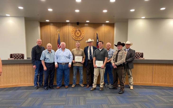 Good Samaritans Honored by Commissioners Court (LIVE! Photo)