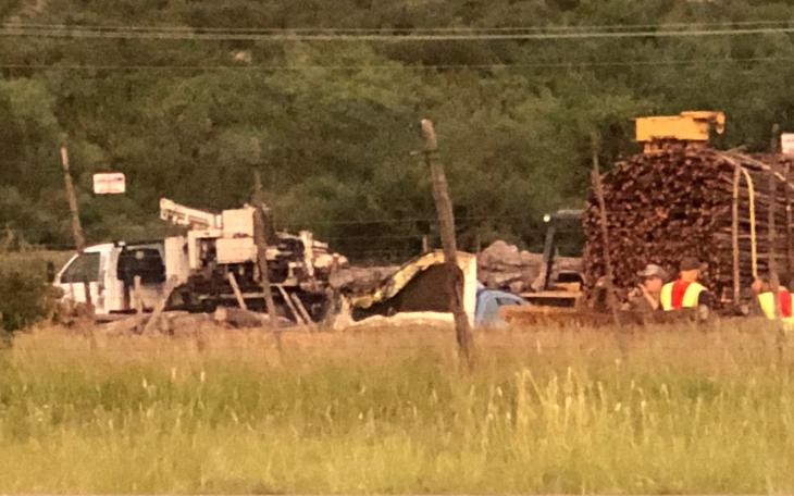 Rollover Crash on US67 at Twin Mountain Fence (LIVE! Photo/Sonia Ramirez)