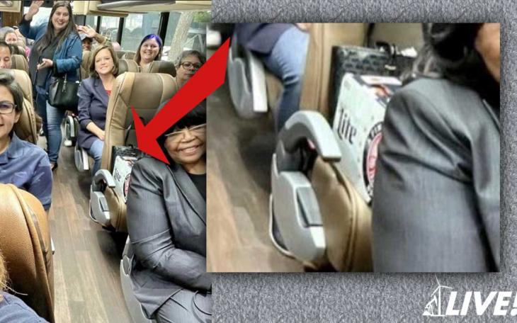 Fleeing Texas Democrats on their chartered private jet... with beer!