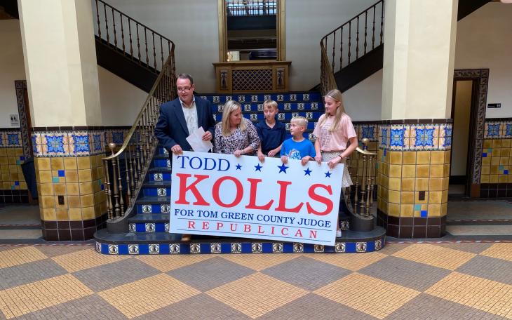 Todd Kolls Announces Bid for Tom Green County Judge (Live! Photo/Yantis Green)