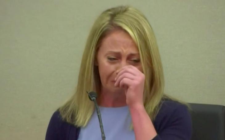 Amber Guyger on the stand during her trial in September 2019