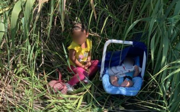 Children abandoned in the Rio Grande (Contributed/CBP)