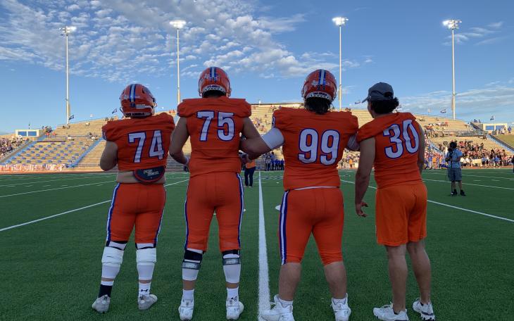 The captains of the 2021 San Angelo Central Bobcats