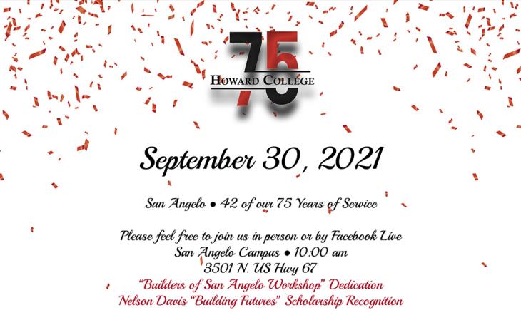Howard College 75th Anniversary