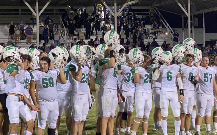 The Wall Hawks Celebrate the Win Against Mason