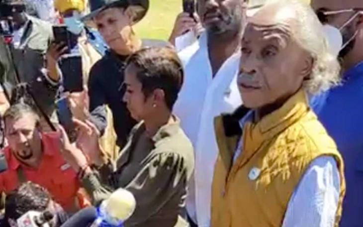 The Reverend Al Sharpton at the Del Rio border