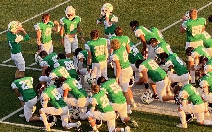 The Wall Hawks before the matchup with Shiner on October 1, 2021