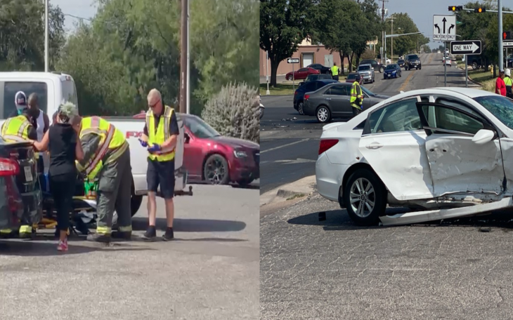 Running a Red Light Results in Ambulance Ride for Two