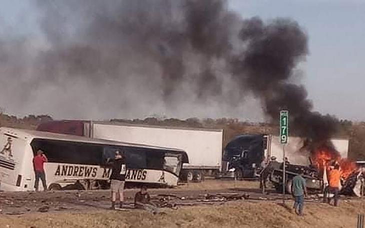 Andrews ISD Band Bus Involved in Fiery Crash in Route to Playoff Game on Nov. 20, 2021