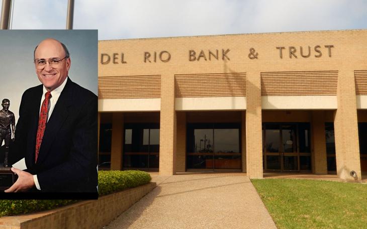 Bill Cauthorn is pictured holding a an award, a statue of the original 12th Man of Texas A&amp;M, E. King Gill, for his service as president of the 12th Man Foundation, which is devoted to scholarships and the promotion of Texas A&amp;M athletics. 