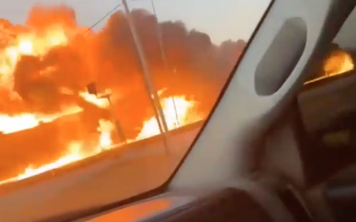 Train Crashes Into Tanker Truck Filled with Jet Fuel in Del Rio