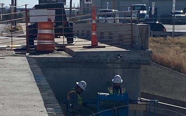 Crews Work on Bell Street Beams (Contributed/COSA)