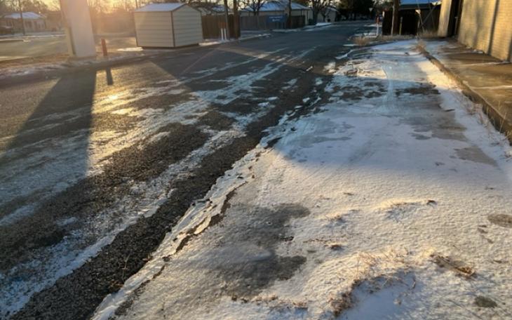 Roads in San Angelo Begin to Thaw 2/4/2022 (LIVE! Photo/Yantis Green)