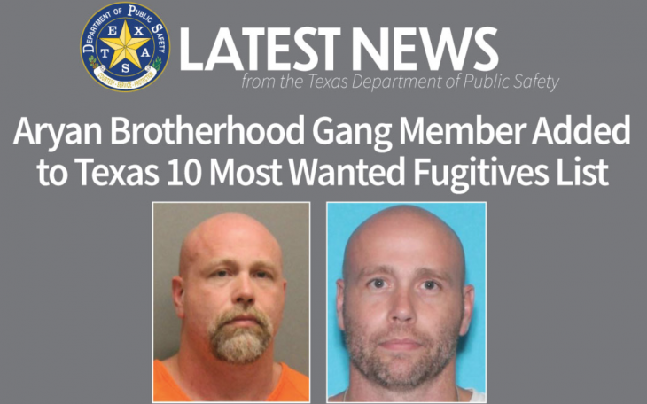 Daniel Boone Aryan Brotherhood Most Wanted (Contributed/DPS)