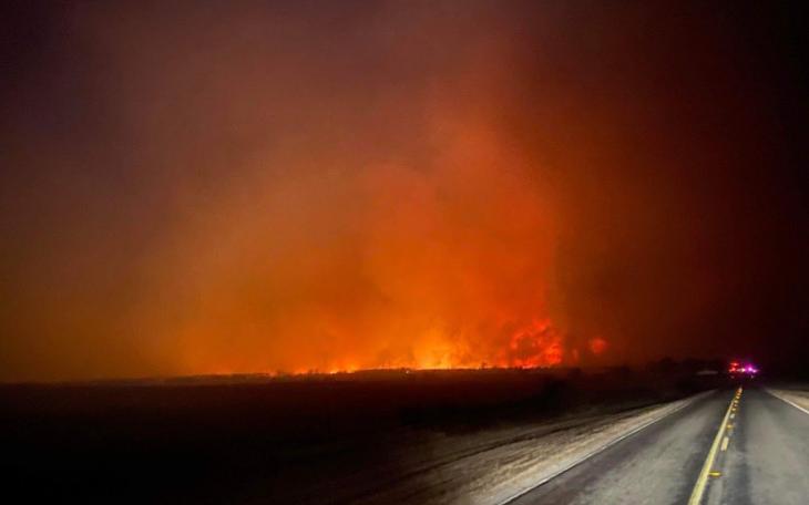 The Eastland Complex wildfires, taken by the Texas A&amp;M Forest Service
