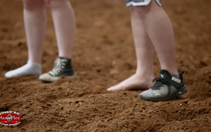 Shoeless service men and women