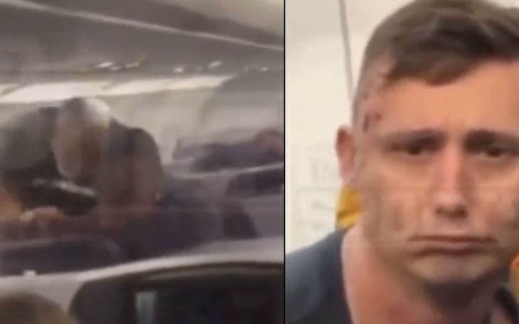 Mike Tyson Fight on Airplane