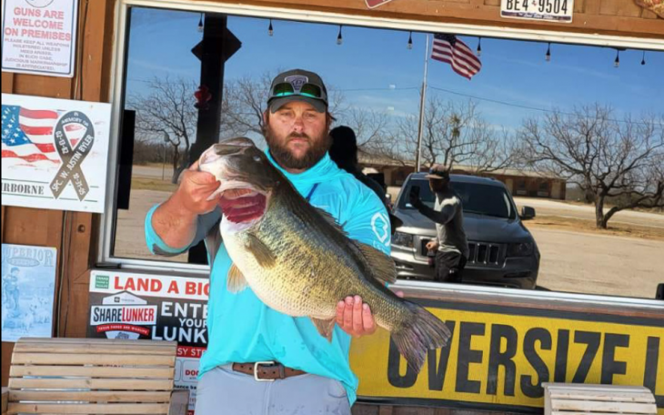Stephen Toler of Abilene Lands 13.28 lb Bass at Ivie (Contributed/TPWD)
