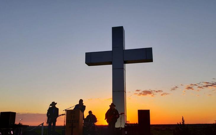 The annual Easter Sunrise Service atop Willeke Hill in San Angelo