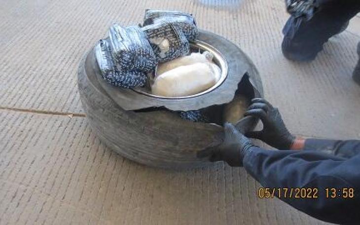 51 Pounds of Meth in a Tire Seized in El Paso (Contributed/CBP)