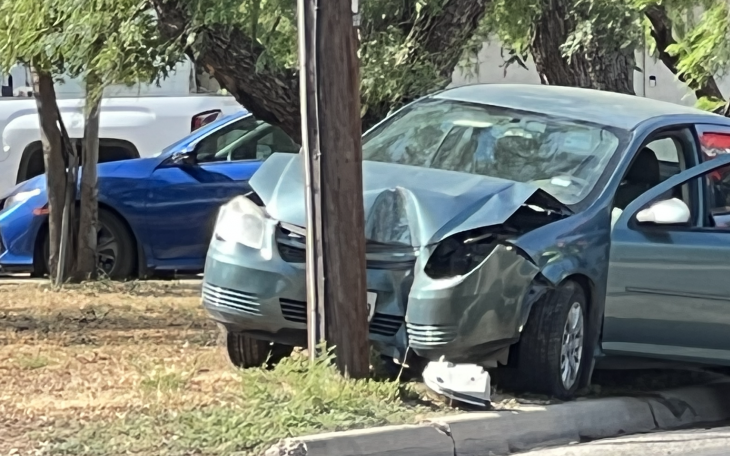 Crash at E Avenue A and Rust St. on May 12, 2022