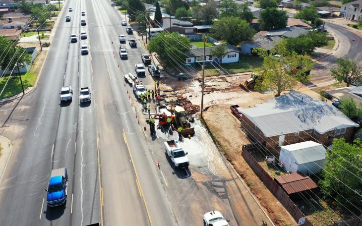 Odessa Water Main Break Repair (Contributed/City of Odessa)