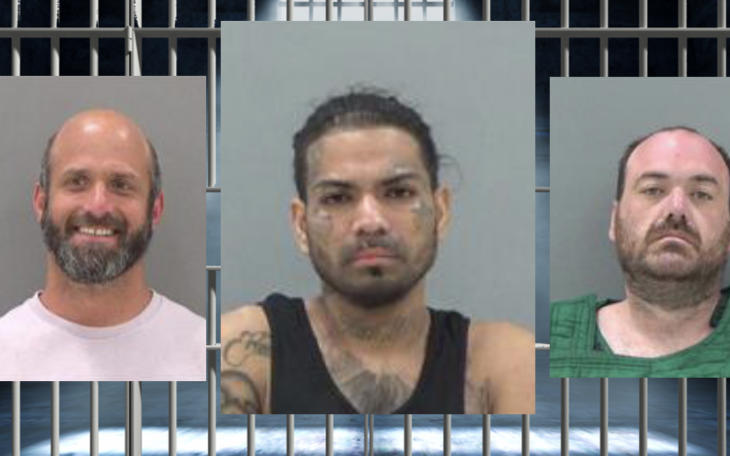 Brandon Barnes (L) Louis Renteria (M) Weldon Harris (R)