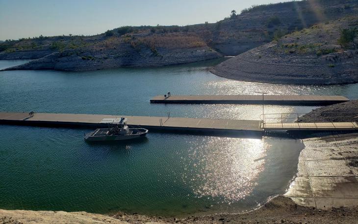 Amistad Lake Reaches Record Low 7.21.22 (Contributed/Amistad National Recreation Area)