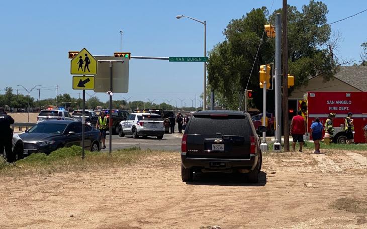 High Speed Chase/Crash Ends on Van Buren at Dallas (LIVE! Photo/James Bouligny)