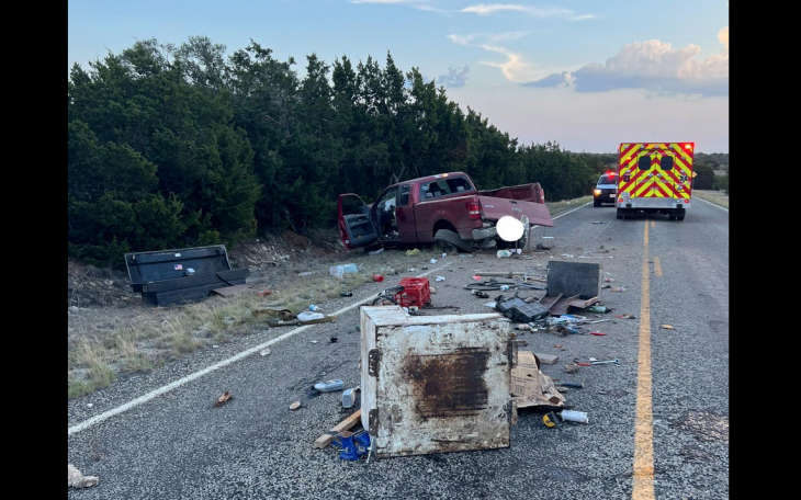 Rollover Crash on FM864 Sutton County (Contributed/Sonora VFD)