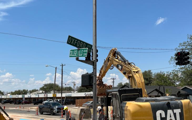 College Hills Oxford Ave. Construction 8/22 (LIVE! Photo/Yantis Green)