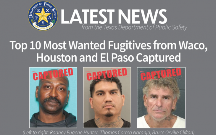 Left to right: Rodney Eugene Hunter, Thomas Correa Naranjo, Bruce Orville Clifton (Contributed/DPS)