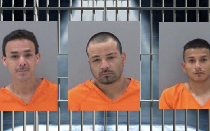 Raul Estrada (L) Michael Pena (M) Jordan Ornelaz (R)